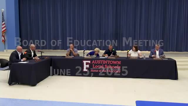 Austintown Schools Board approves key contracts and personnel appointments