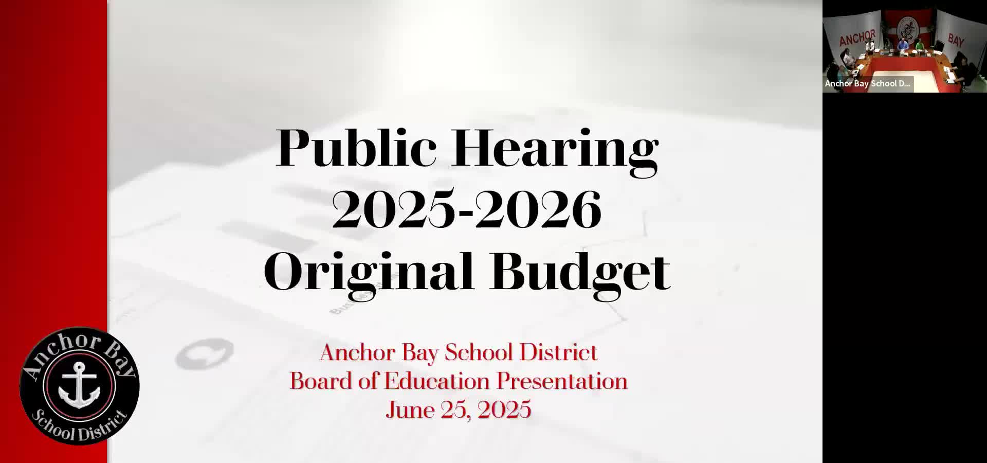 Anchor Bay holds public hearing on 2025-26 budget, signals intent to levy full 18 mills