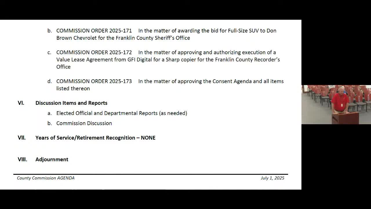 Franklin County Transportation Committee reviews six grant requests totaling $832,000