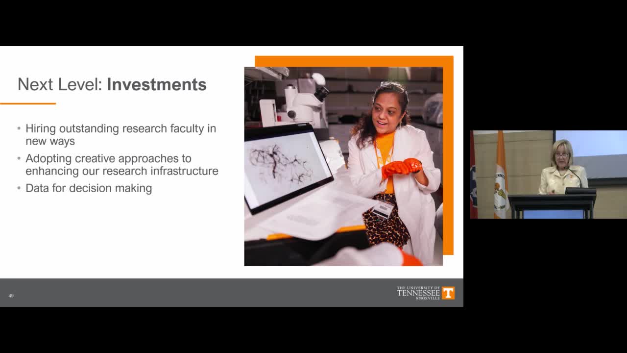 Chancellor highlights faculty hiring strategy and innovation districts at University of Tennessee