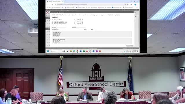 Oxford Area SD board approves budgets, bills and finalizes treasurer appointment
