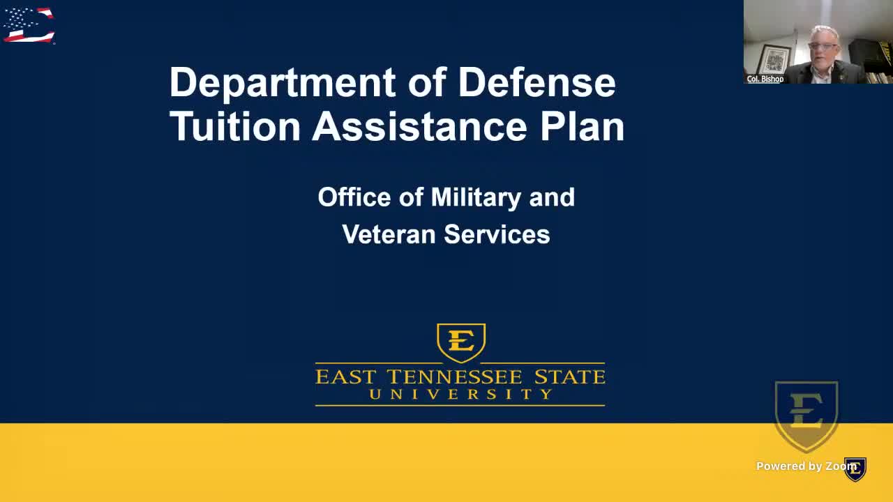 ETSU proposes reduced tuition to boost enrollment of active duty military students