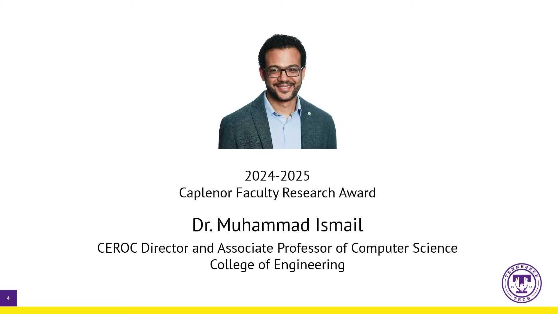 Tennessee Recognizes Outstanding Faculty Awards for Teaching Excellence