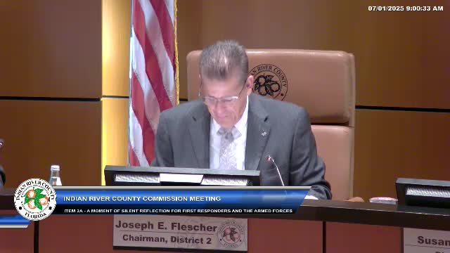 Indian River County Commission honors first responders and updates agenda