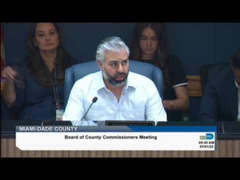 Miguel Diaz de la Portilla advocates for $350M infrastructure investment in Miami Dade