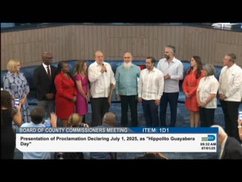 Miami Dade County declares July 1 as Guayabera Day honoring local heritage