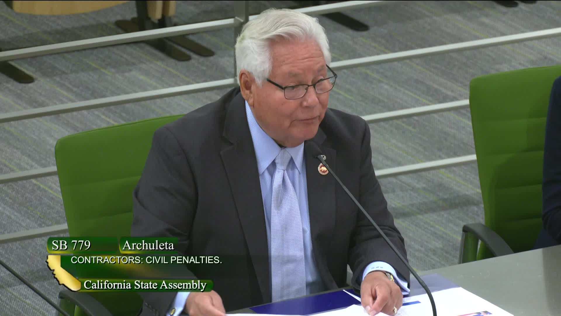 Senator Archuleta advances SB 779 raising contractor enforcement fines and fund reserves