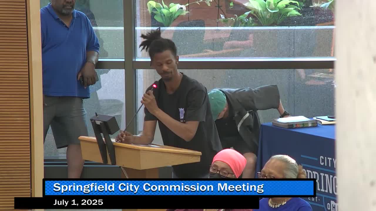 John Hill discusses gun violence and youth investment at Springfield City meeting