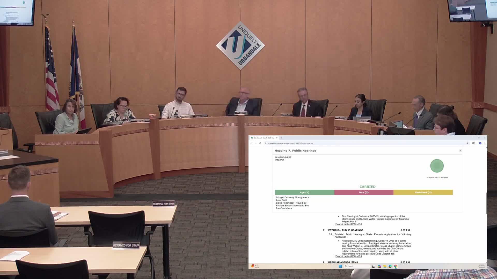 Urbandale council approves multiple routine plats, easement vacations and intergovernmental agreements