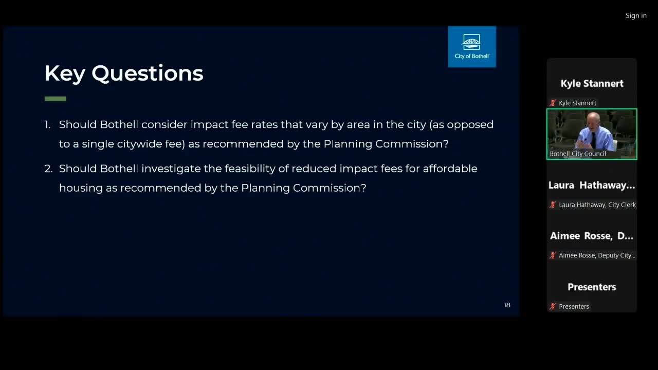 Bothell City Council debates impact fees for development and change of use