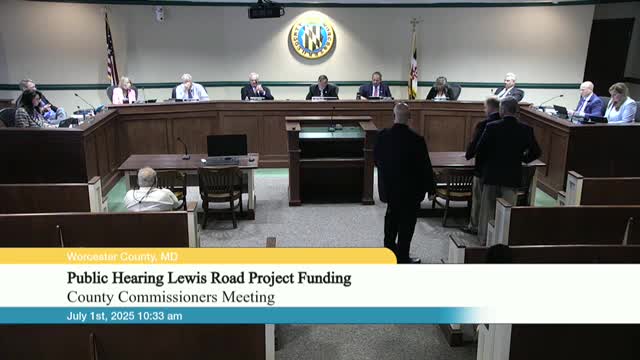 Commissioners approve $3.8M Lewis Road Sewer Project funding and bid award to Teal Construction