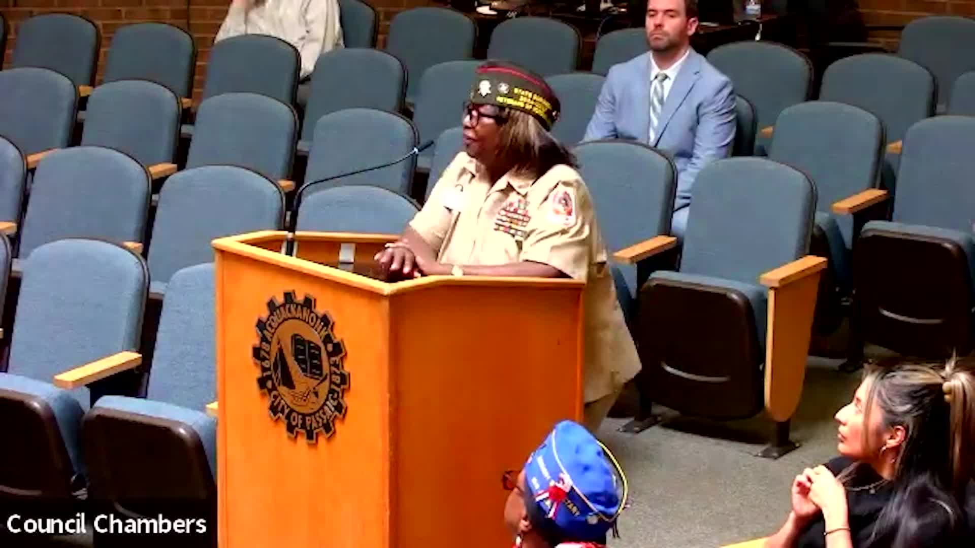 Evelyn Robinson celebrates deputy mayor role at veterans' support event