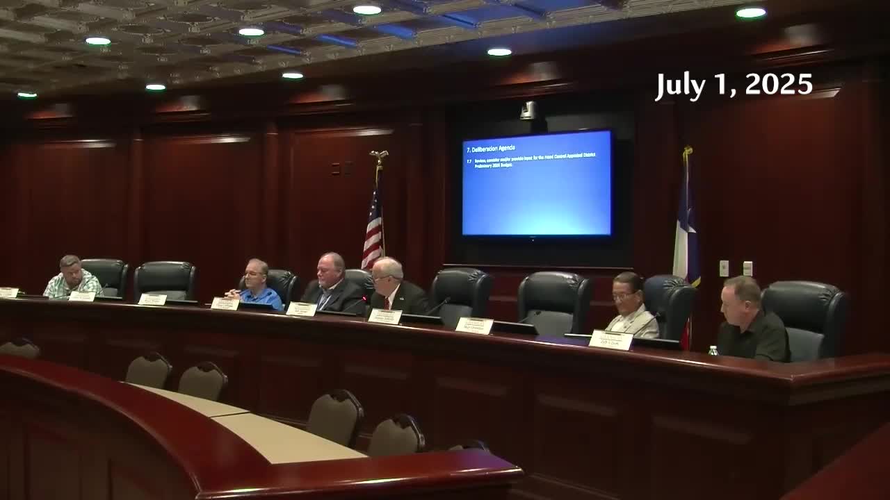 Granbury City Council approves mayor's input for Hood County budget deliberations