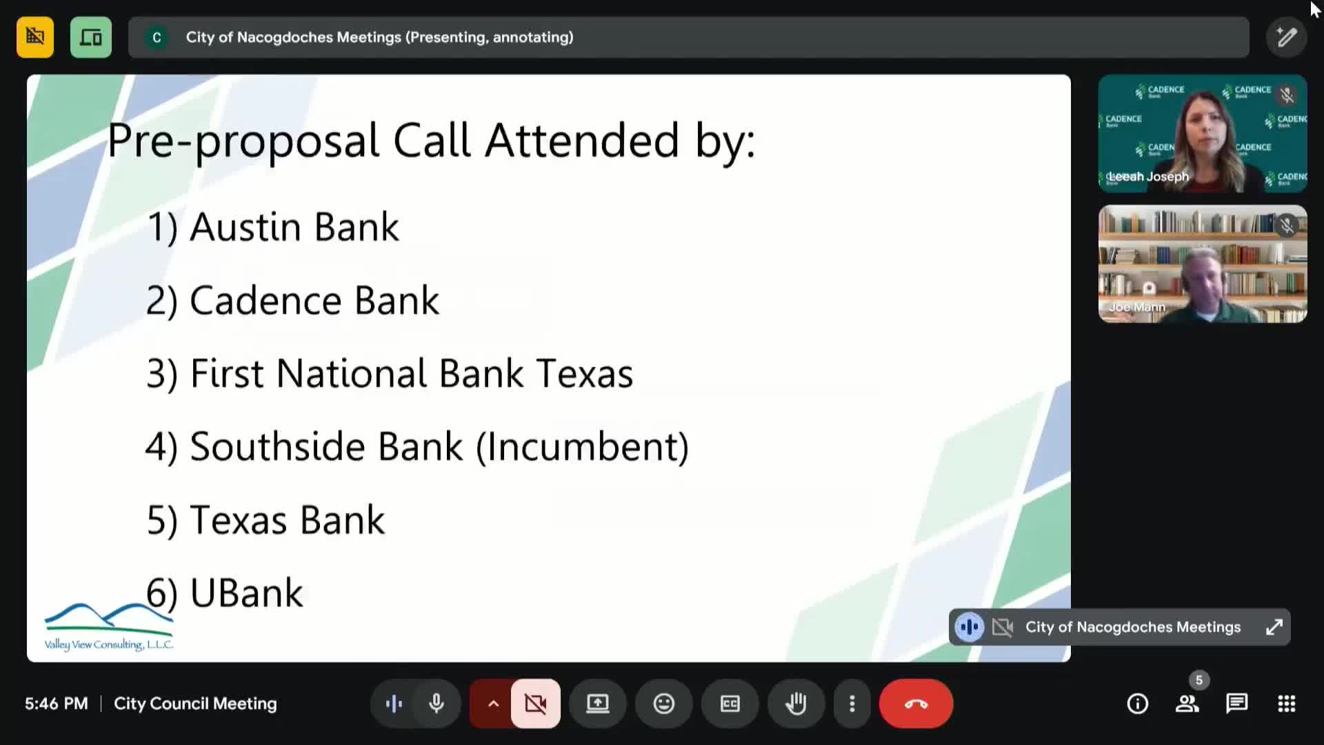 Nacogdoches evaluates banking options with six banks responding to city proposals