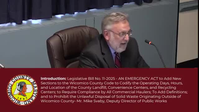 Wicomico County Council introduces legislation to regulate commercial waste haulers