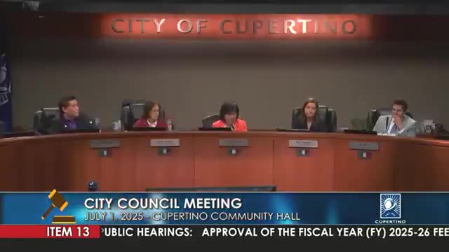 Cupertino City Council approves staff recommendation despite dissent from Wong and Chao