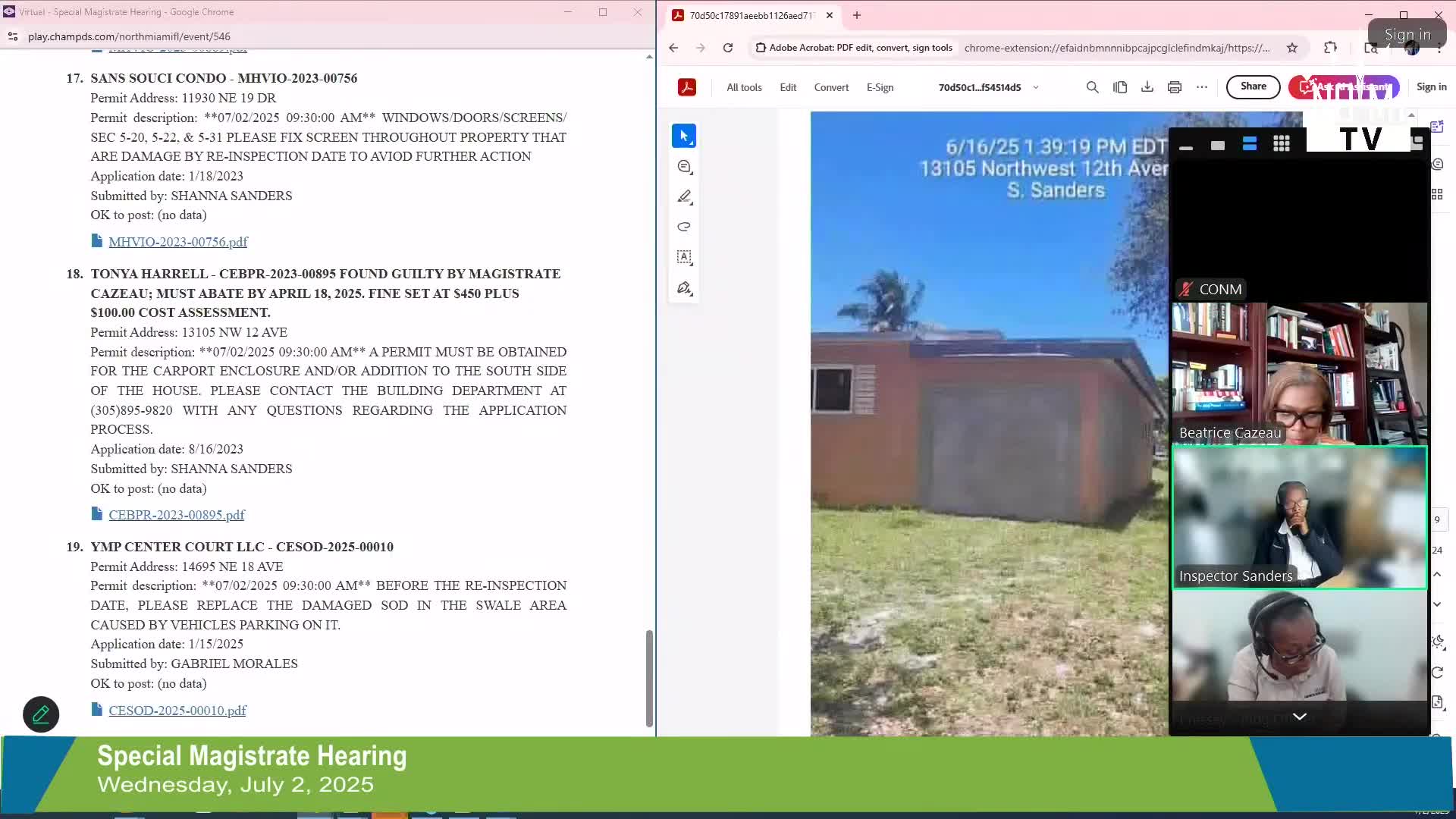 Miami Dade County denies permit; city imposes retroactive fines for abandoned violations