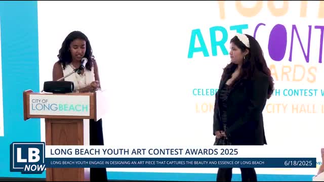 Councilmember Joni Ricks Bodie celebrates young artists at Long Beach City Hall