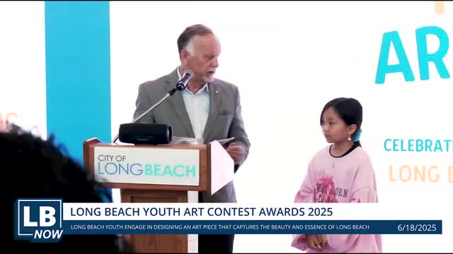 Long Beach Mayor honors Heidi and Aurora for outstanding student artwork