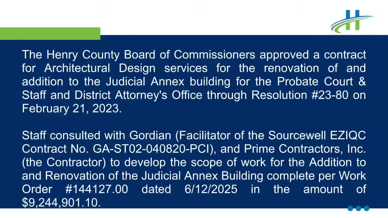 Commissioners approve $9.2M renovation and addition to Judicial Annex on Zach Hinton Parkway