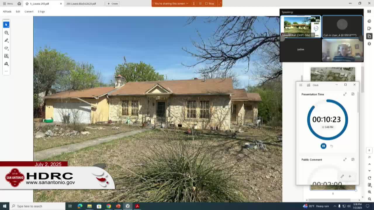 Commission reviews historic home renovation plans in 1951 structure