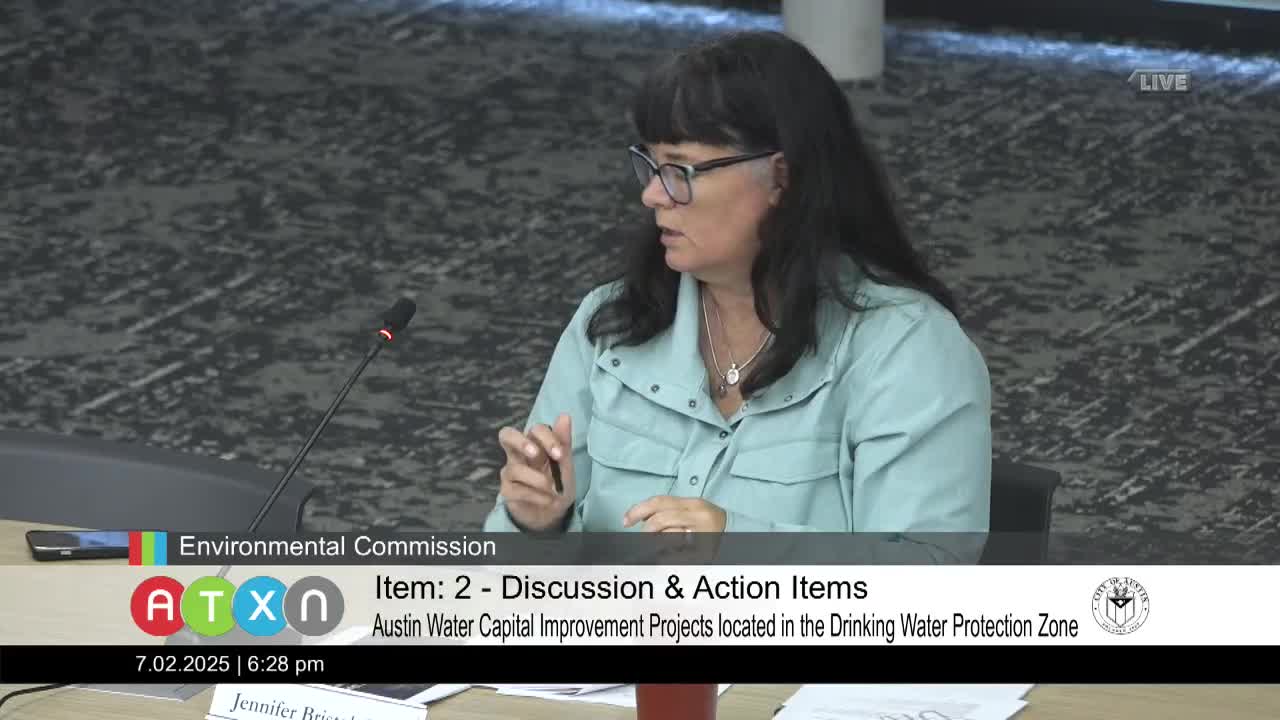 Austin Environmental Commission approves 2025 Water Capital Improvement Projects
