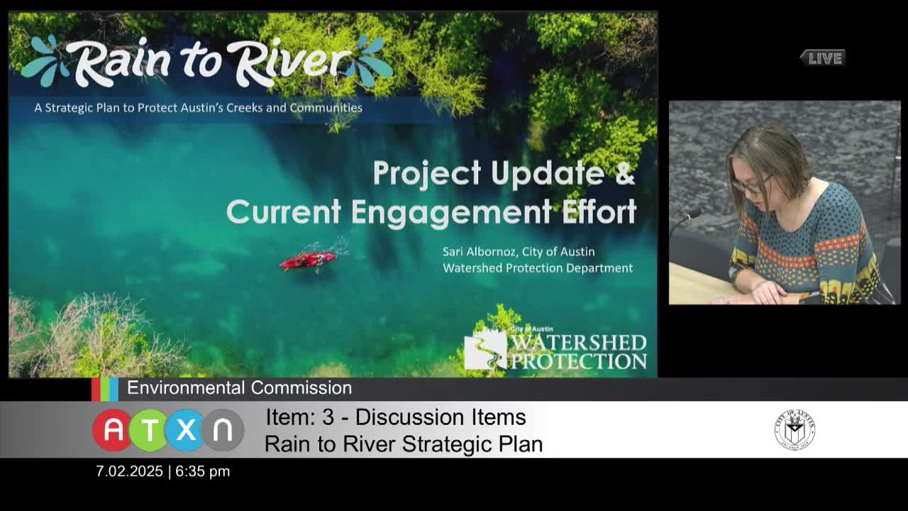 Austin Watershed Protection Department launches Rain to River community engagement initiative