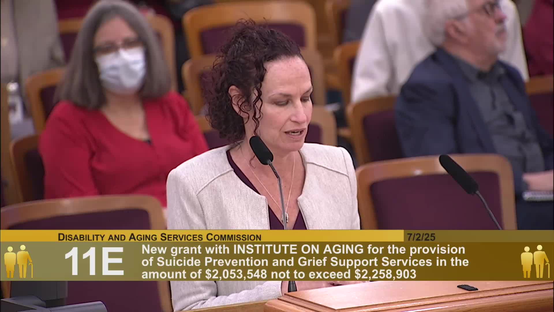 Commission approves grant to enhance suicide support for older adults