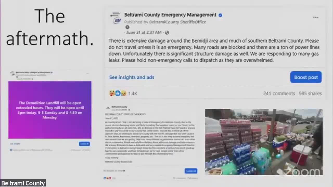 Beltran County officials respond to extensive tornado damage and declare local emergency