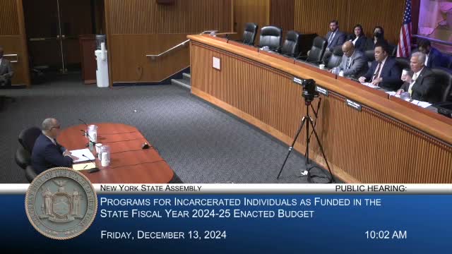 Assembly hearing: staffing shortfalls and facility changes limit DOCS programming, witnesses say