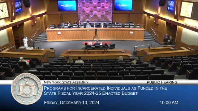 Assembly Chair Delon leads public hearing on New York's correctional programs impact