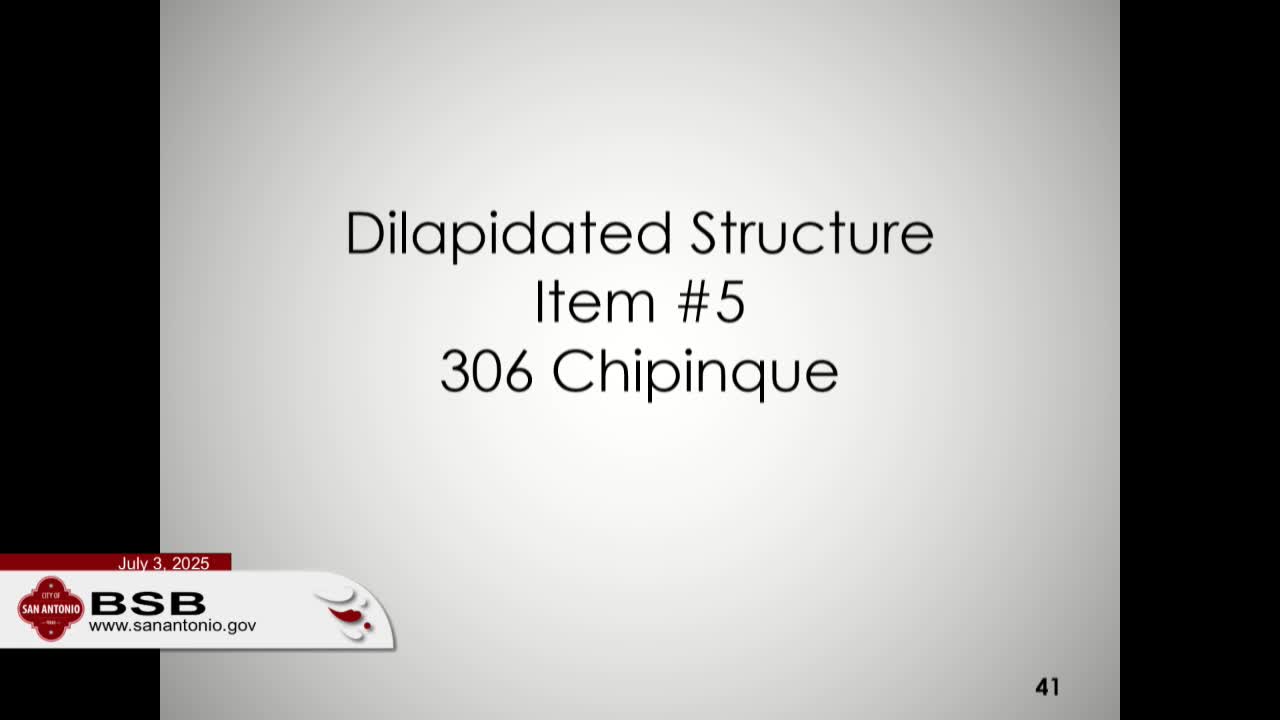 Police Department inspects dangerous structures in San Antonio's District 5