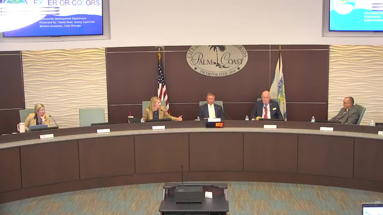 Palm Coast council debates lifting residential paint color restrictions