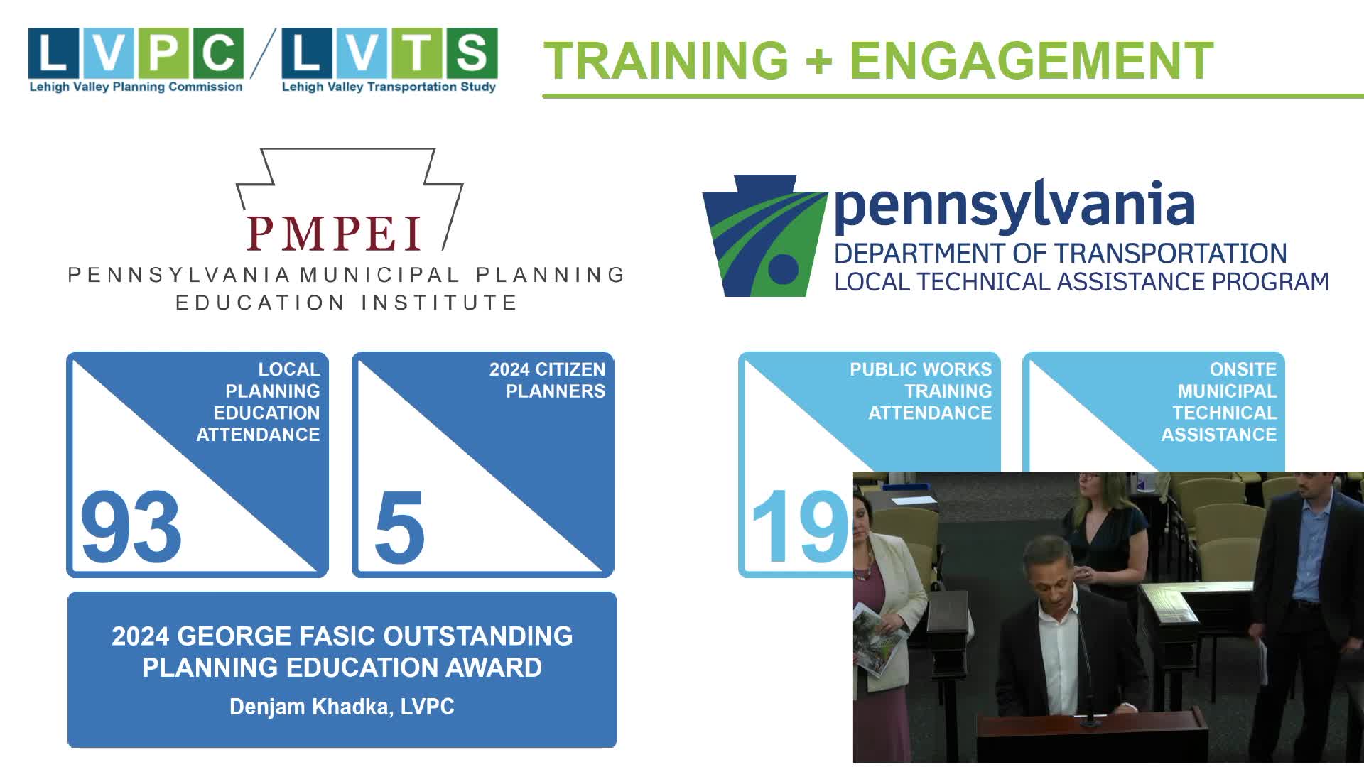 Lehigh Valley Planning Commission wins innovation award and showcases housing dashboard