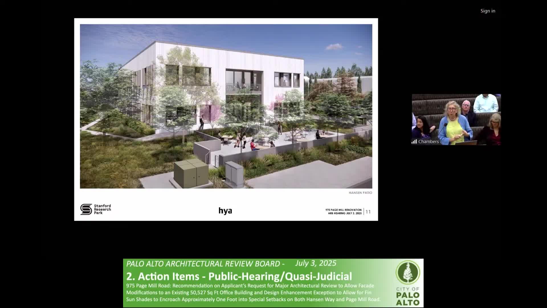 Architects present innovative facade design plans for new Page Mill building