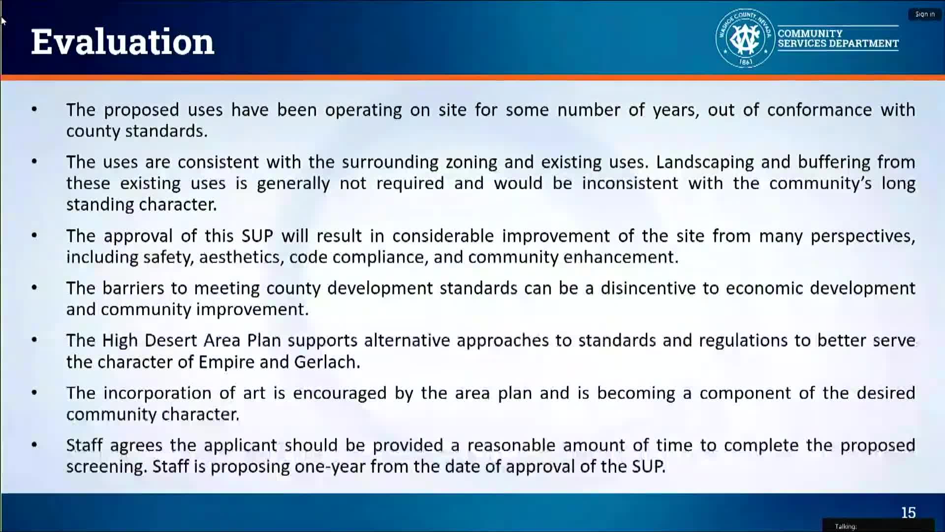 County approves SUP for art-enhanced business development in high desert area