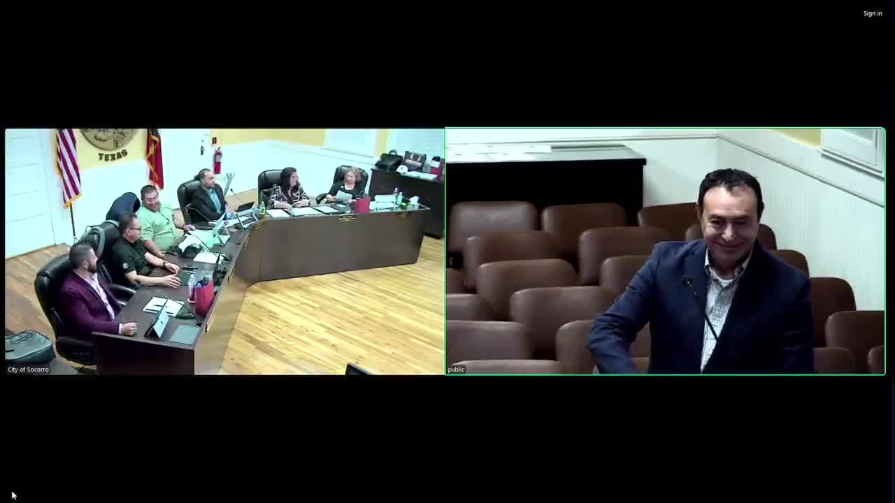 Socorro authorizes right‑of‑way acquisition services for Nuevo Hueco Tanks Boulevard extension