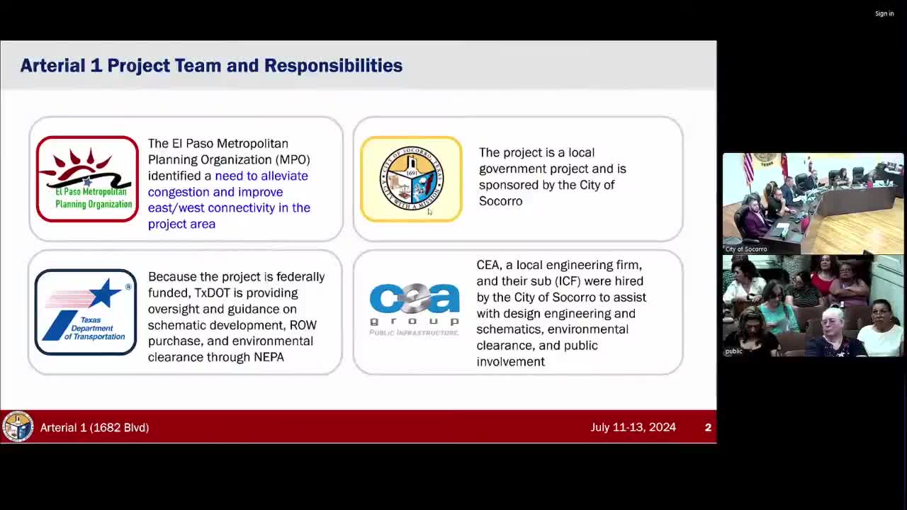 Socorro council directs staff to research ending Arterial 1 after residents raise concerns