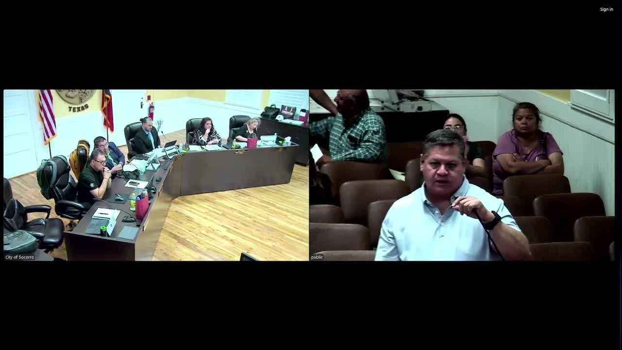 Socorro Council debates future of Arterial 1 project amid public input and legal implications
