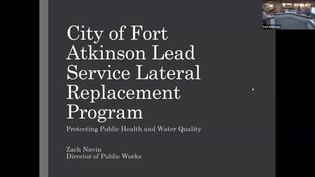 Fort Atkinson updates residents on lead service line replacement program