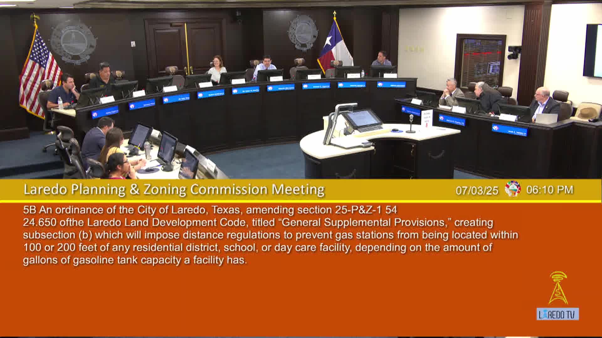 Commission delays vote on ordinance setting minimum distances for gas stations near homes, schools and day‑care centers
