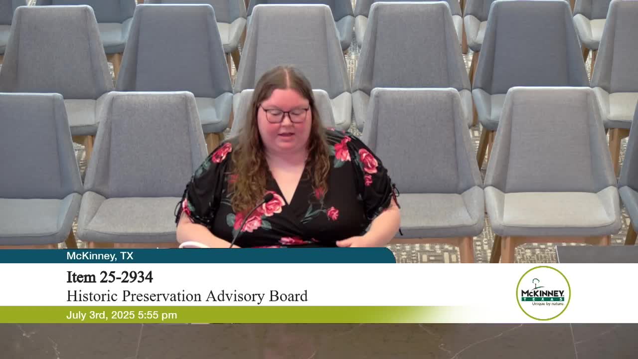 City staff evaluates historic survey recommendations for local landmark designations