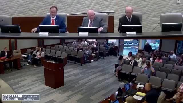 At a glance: Carbon County Commission votes July 2, 2025