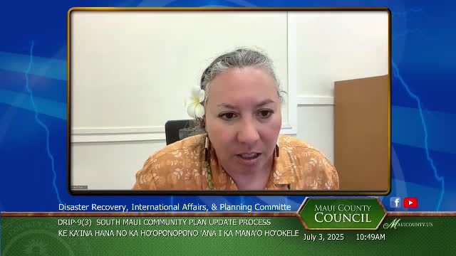 South Maui committee seeks community input for planning amendments