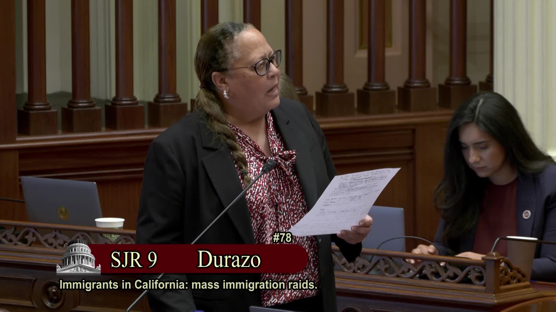 Senator highlights immigrant legacy at Independence Day speech