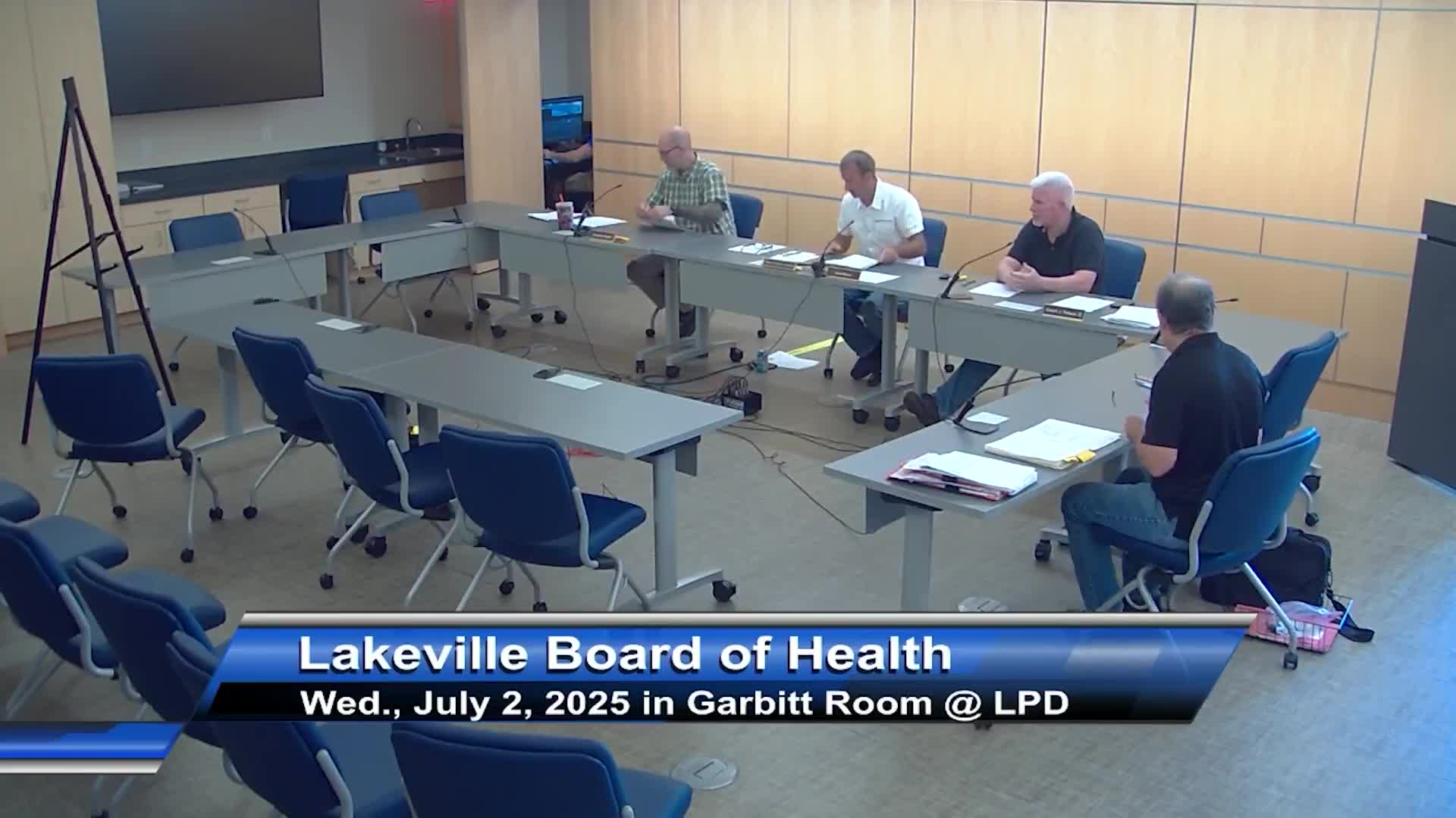 Board approves minutes for April meetings; health agent reports West Nile detections nearby