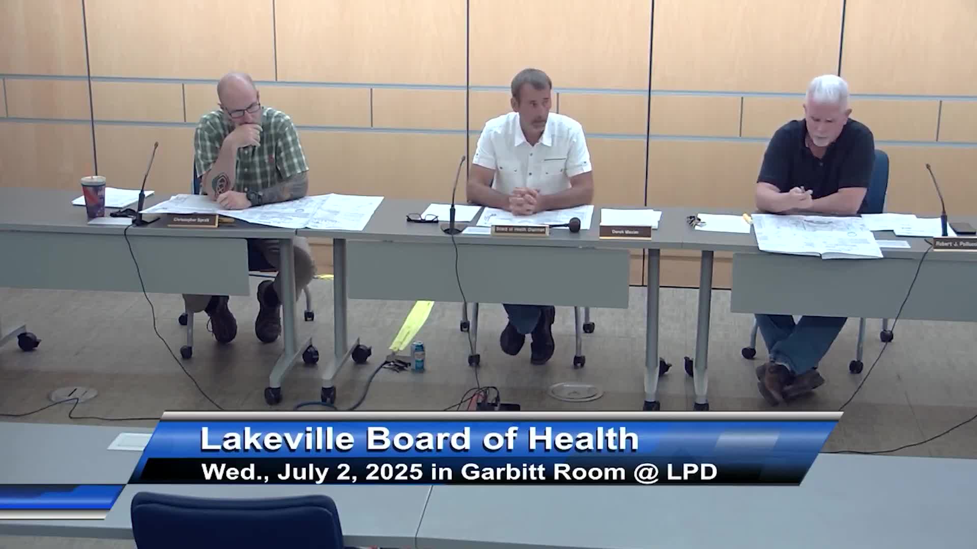 Board approves septic upgrade at 14 Edgewater Drive with variances, contingent on notifications and well test