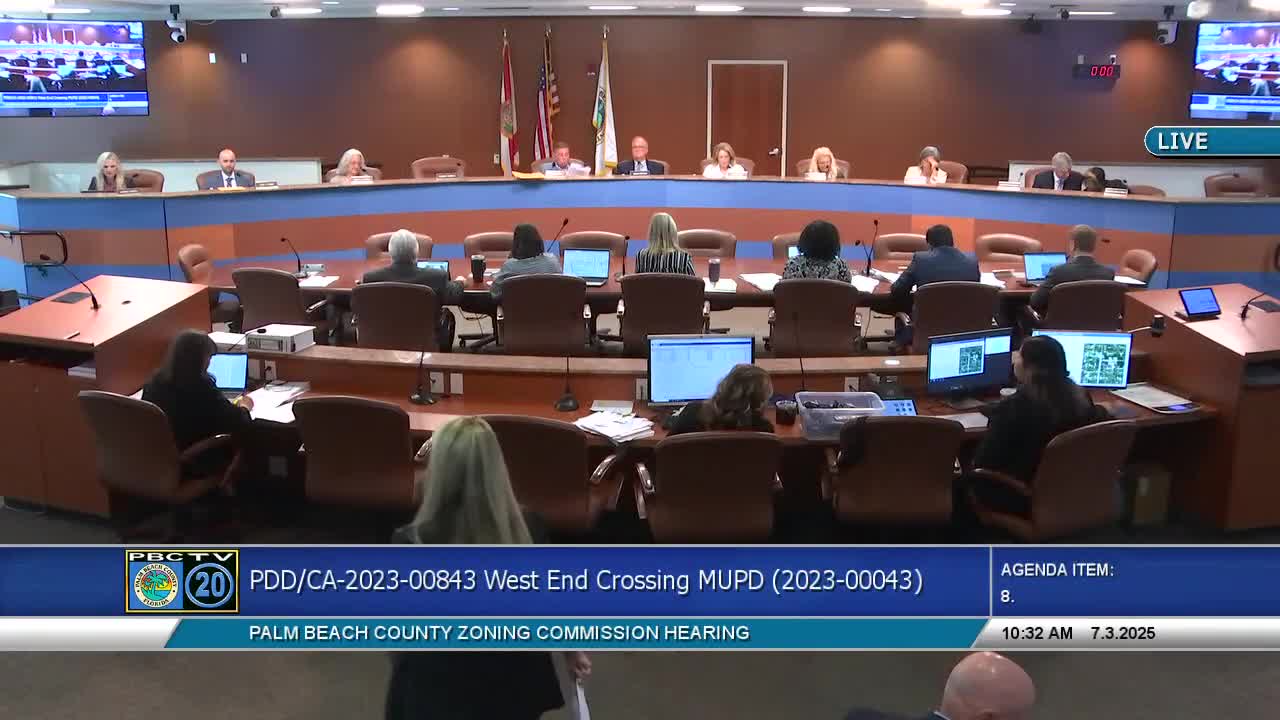 West End Crossing seeks zoning change for gas station and retail development in Palm Beach