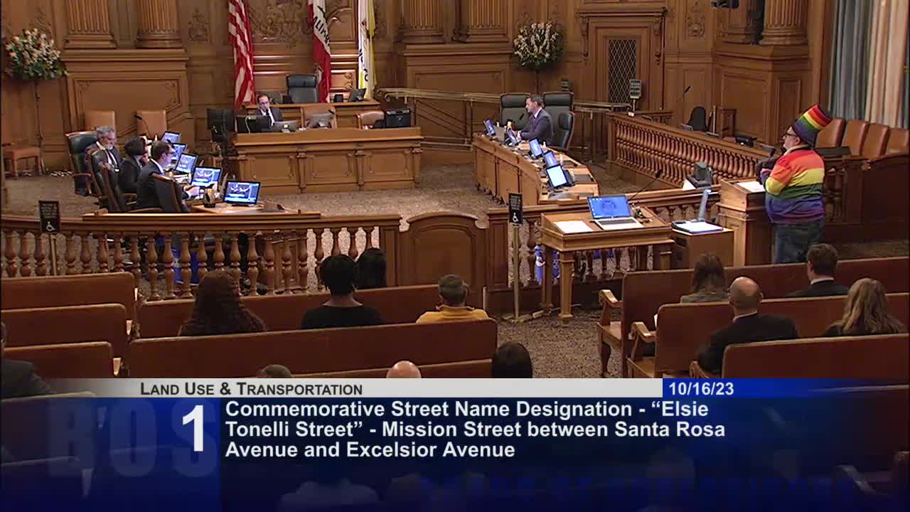 San Francisco committee recommends naming street after Elsie Tonelli to honor legacy