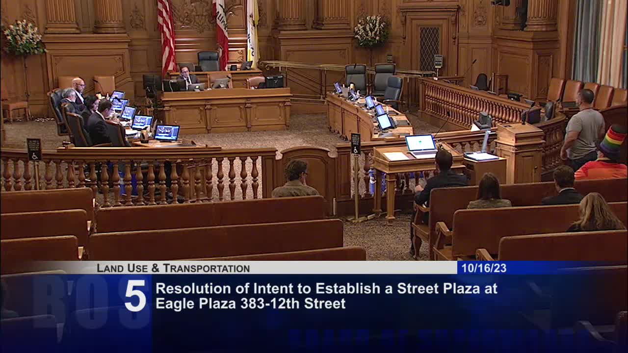 Supervisor Mandelmann praises Lex for preserving Eagle Plaza's community significance